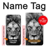iPhone 7, 8, SE (2020), SE2 Hard Case Lion Face with custom name