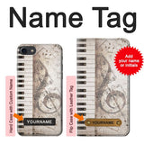 iPhone 7, 8, SE (2020), SE2 Hard Case Music Note with custom name
