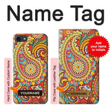 iPhone 7, 8, SE (2020), SE2 Hard Case Floral Paisley Pattern Seamless with custom name
