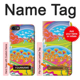 iPhone 7, 8, SE (2020), SE2 Hard Case Hippie Art with custom name
