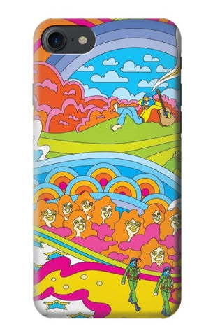 iPhone 7, 8, SE (2020), SE2 Hard Case Hippie Art