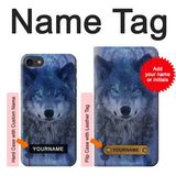 iPhone 7, 8, SE (2020), SE2 Hard Case Wolf Dream Catcher with custom name