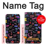 iPhone 7, 8, SE (2020), SE2 Hard Case Vintage Neon Graphic with custom name
