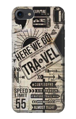 iPhone 7, 8, SE (2020), SE2 Hard Case Vintage Travel