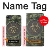 iPhone 7, 8, SE (2020), SE2 Hard Case Biohazard Zombie Hunter Graphic with custom name