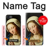 iPhone 7, 8, SE (2020), SE2 Hard Case Virgin Mary Prayer with custom name