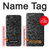 iPhone 7, 8, SE (2020), SE2 Hard Case Funny Words Blackboard with custom name