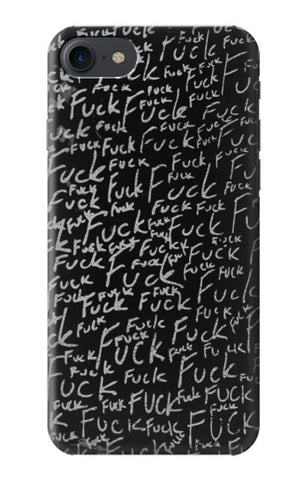 iPhone 7, 8, SE (2020), SE2 Hard Case Funny Words Blackboard