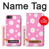 iPhone 7, 8, SE (2020), SE2 Hard Case Pink Floral Pattern with custom name