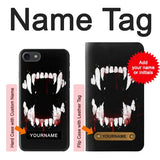 iPhone 7, 8, SE (2020), SE2 Hard Case Vampire Teeth Bloodstain with custom name