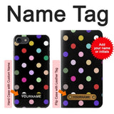 iPhone 7, 8, SE (2020), SE2 Hard Case Colorful Polka Dot with custom name