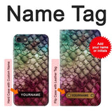 iPhone 7, 8, SE (2020), SE2 Hard Case Mermaid Fish Scale with custom name
