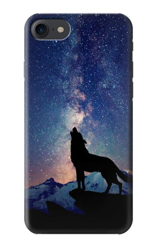 iPhone 7, 8, SE (2020), SE2 Hard Case Wolf Howling Million Star