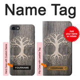iPhone 7, 8, SE (2020), SE2 Hard Case Viking Tree of Life Symbol with custom name
