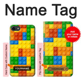 iPhone 7, 8, SE (2020), SE2 Hard Case Brick Toy with custom name
