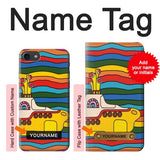 iPhone 7, 8, SE (2020), SE2 Hard Case Hippie Yellow Submarine with custom name