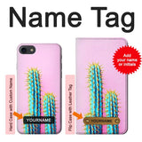iPhone 7, 8, SE (2020), SE2 Hard Case Cactus with custom name