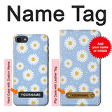iPhone 7, 8, SE (2020), SE2 Hard Case Daisy Flowers Pattern with custom name