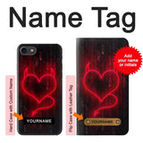 iPhone 7, 8, SE (2020), SE2 Hard Case Devil Heart with custom name