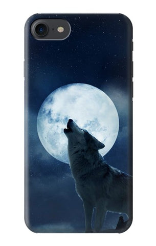 iPhone 7, 8, SE (2020), SE2 Hard Case Grim White Wolf Full Moon