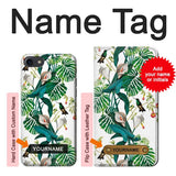 iPhone 7, 8, SE (2020), SE2 Hard Case Leaf Life Birds with custom name