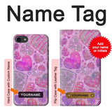 iPhone 7, 8, SE (2020), SE2 Hard Case Pink Love Heart with custom name