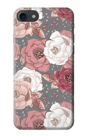 iPhone 7, 8, SE (2020), SE2 Hard Case Rose Floral Pattern