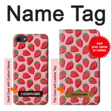 iPhone 7, 8, SE (2020), SE2 Hard Case Strawberry Pattern with custom name