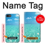 iPhone 7, 8, SE (2020), SE2 Hard Case Summer Ocean Beach with custom name