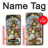 iPhone 7, 8, SE (2020), SE2 Hard Case Vase of Flowers with custom name