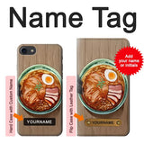 iPhone 7, 8, SE (2020), SE2 Hard Case Ramen Noodles with custom name