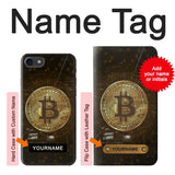 iPhone 7, 8, SE (2020), SE2 Hard Case Cryptocurrency Bitcoin with custom name