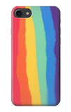 iPhone 7, 8, SE (2020), SE2 Hard Case Cute Vertical Watercolor Rainbow