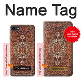 iPhone 7, 8, SE (2020), SE2 Hard Case Persian Carpet Rug Pattern with custom name