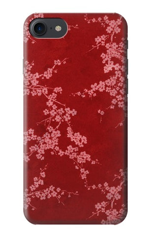 iPhone 7, 8, SE (2020), SE2 Hard Case Red Floral Cherry blossom Pattern