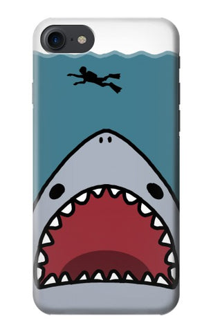 iPhone 7, 8, SE (2020), SE2 Hard Case Cartoon Shark Sea Diving