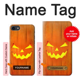 iPhone 7, 8, SE (2020), SE2 Hard Case Pumpkin Halloween with custom name