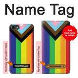 iPhone 7, 8, SE (2020), SE2 Hard Case Pride Flag LGBT with custom name