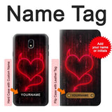 Samsung Galaxy J7 (2018), J7 Aero, J7 Top, J7 Aura, J7 Crown, J7 Refine, J7 Eon, J7 V 2nd Gen, J7 Star Hard Case Devil Heart with custom name