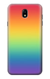 Samsung Galaxy J7 (2018), J7 Aero, J7 Top, J7 Aura, J7 Crown, J7 Refine, J7 Eon, J7 V 2nd Gen, J7 Star Hard Case LGBT Gradient Pride Flag