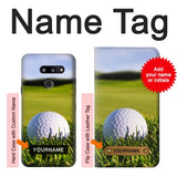 LG G8 ThinQ Hard Case Golf with custom name