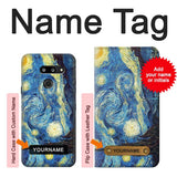 LG G8 ThinQ Hard Case Van Gogh Starry Nights with custom name
