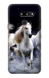 LG G8 ThinQ Hard Case White Horse