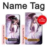 LG G8 ThinQ Hard Case Fantasy Angel with custom name