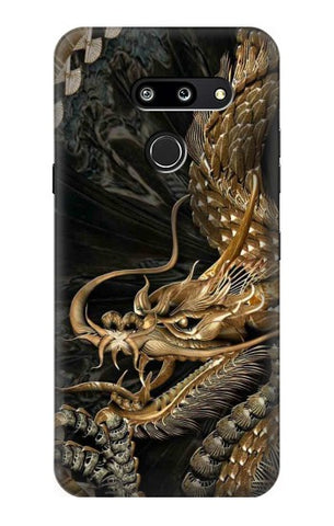 LG G8 ThinQ Hard Case Gold Dragon
