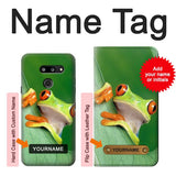 LG G8 ThinQ Hard Case Little Frog with custom name