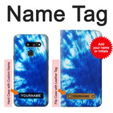 LG G8 ThinQ Hard Case Tie Dye Blue with custom name