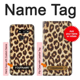 LG G8 ThinQ Hard Case Leopard Pattern Graphic Printed with custom name