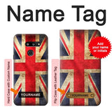 LG G8 ThinQ Hard Case British UK Vintage Flag with custom name