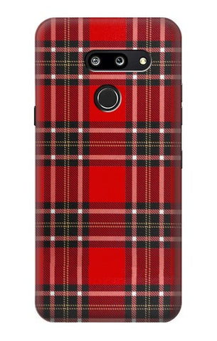 LG G8 ThinQ Hard Case Tartan Red Pattern